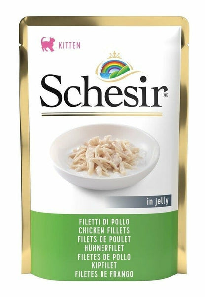 Schesir Filetti Di Pollo In Jelly Cibo Umido Gatti Adulti Bustina 85g