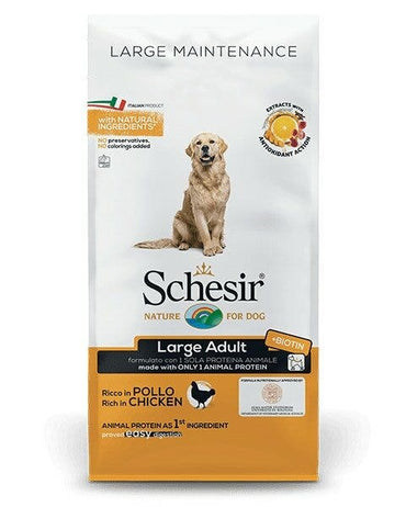 Schesir Maintenance Crocchette Con Pollo Per Cani Adulti Taglia Grande Sacco 12kg