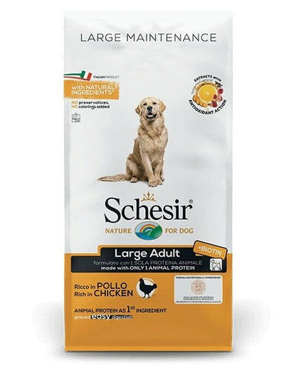 Schesir Maintenance Crocchette Con Pollo Per Cani Adulti Taglia Grande Sacco 12kg