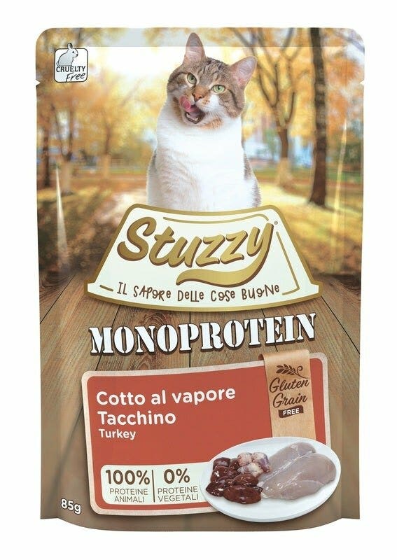 Stuzzy Monoprotein Bocconcini Con Tacchino Per Gatti Adulti Bustina 85g