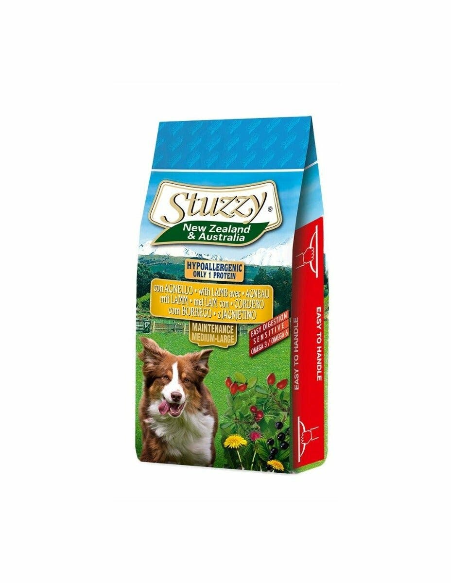 Stuzzy New Zealand & Australia Crocchette Con Agnello Cani Adulti Taglia Medio/Grande Sacco 12kg