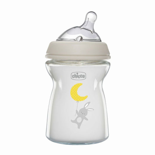 Chicco Biberon In Vetro Natural Feeling Flusso Lento 250ml 0M+