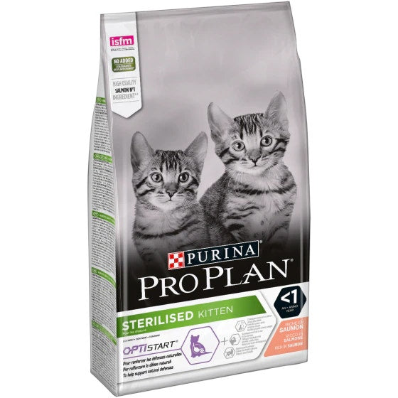 Purina Pro Plan Sterilised Kitten Crocchette Salmone Sacco 1,5kg