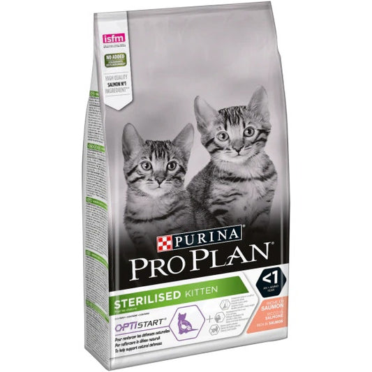 Purina Pro Plan Sterilised Kitten Crocchette Salmone Sacco 1,5kg