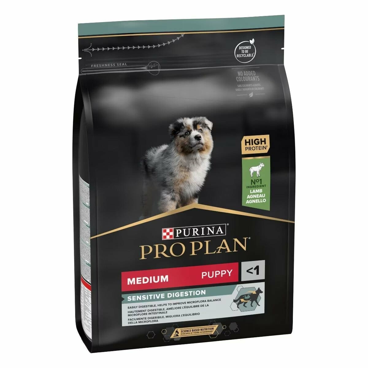 Purina Pro Plan Medium Puppy Sensitive Digestion Cibo Secco Con Agnello Per Cuccioli Taglia Media Sacco 3 kg