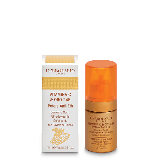 L'Erbolario Contorno Occhi Vitamina C & Oro 24K 15ml