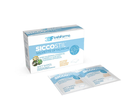 Trebifarma Siccostil Salviette Oftalmiche Sterili Monouso Per Animali 14 Pezzi