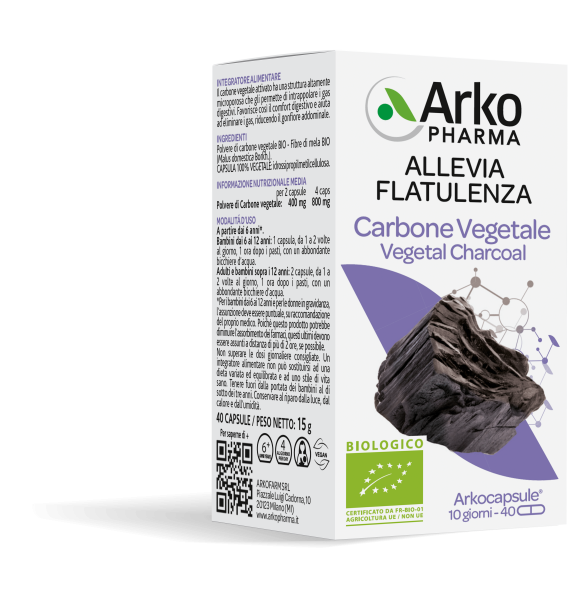 Carbone Vegetale 40 Capsule Bio