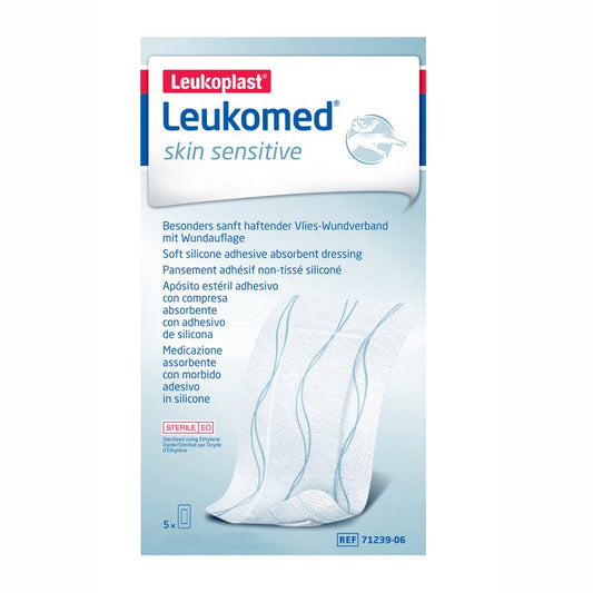 Leukoplast Leukomed Skin Sensitive Medicazione Adesiva 8x15cm 5 Pezzi