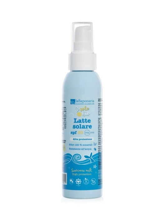 La Saponaria Latte Solare SPF 30 Protezione Alta Viso E Corpo 125ml