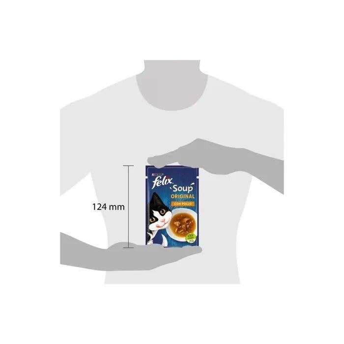 Purina Felix Soup Gusto Pollo Cibo Umido Gatti Adulti Busta 48g