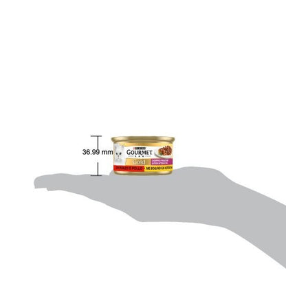 Purina Gourmet Gold Doppio Piacere Con Manzo E Pollo Per Gatti Lattina 85g