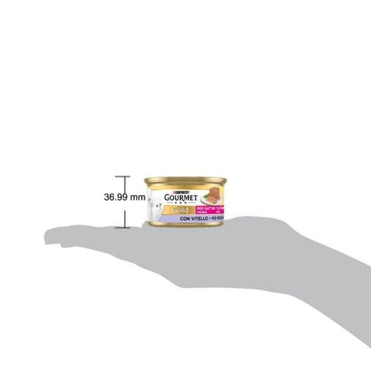 Purina Gourmet Gold Mousse Con Vitello Per Gatti Cuccioli Lattina 85g