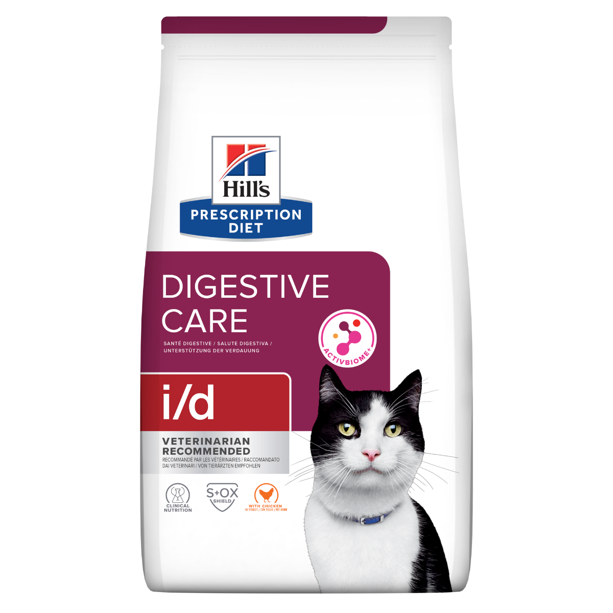 Hill's Prescription Diet I/D Digestive Care Crocchette Per Gatti Con Pollo Sacco 3kg