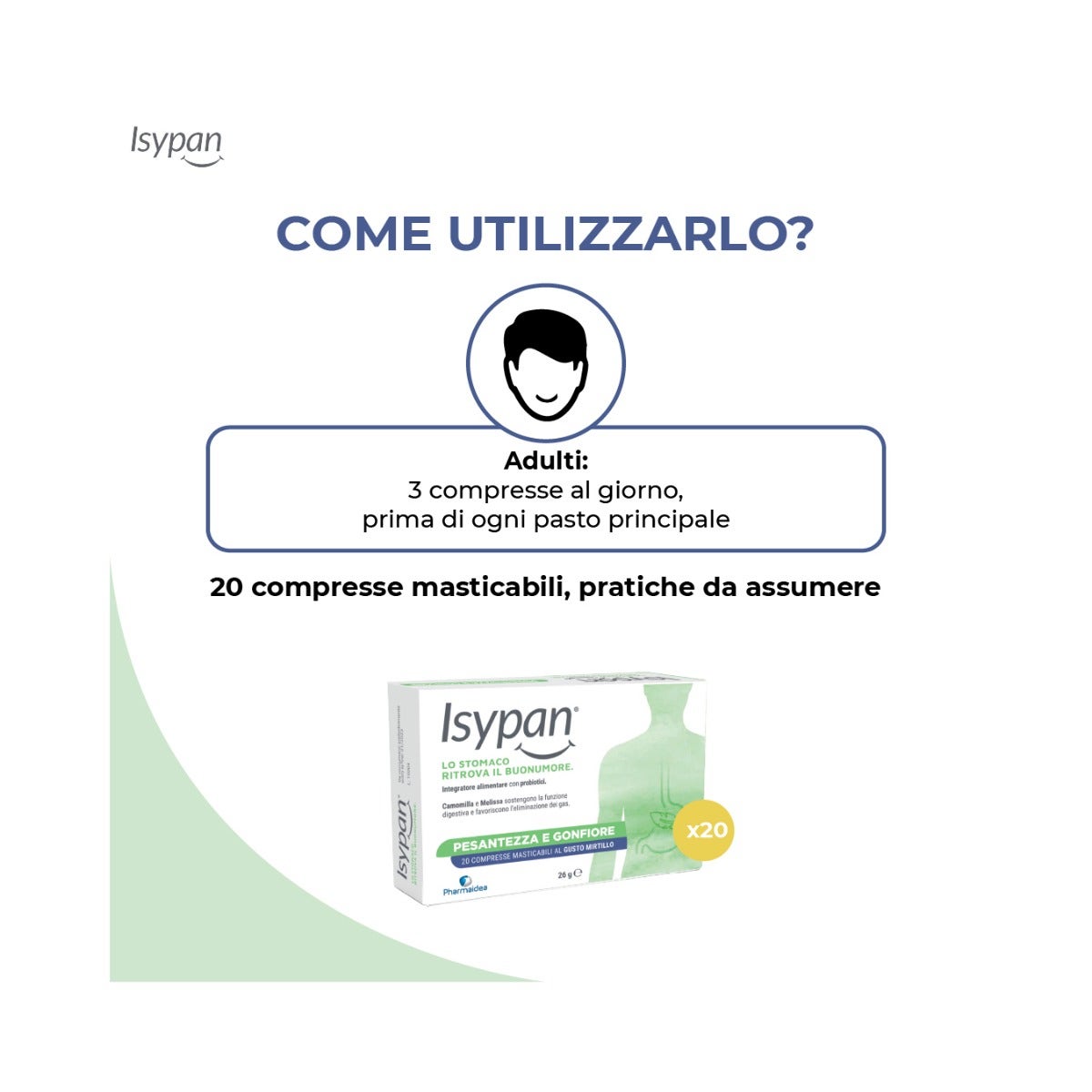 Isypan Pesantezza E Gonfiore 20 Compresse