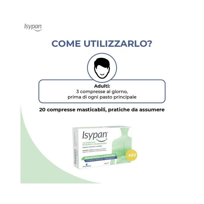 Isypan Pesantezza E Gonfiore 20 Compresse