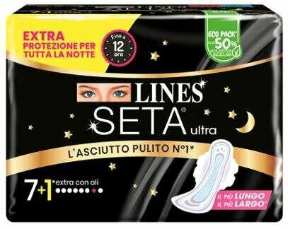 Lines Seta Ultra 8 Assorbenti Extra con Ali