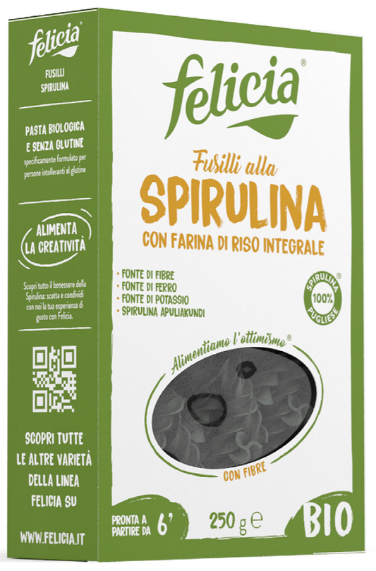 Felicia Fusilli Spirulina 250 g