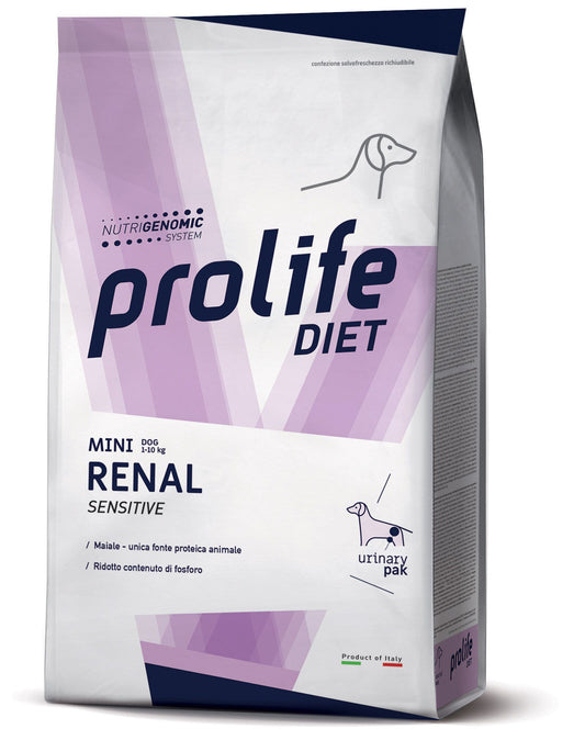 Prolife Dog Diet Renal Sensitive Cibo Secco  Per Cani Taglia Mini Sacco 1,5kg