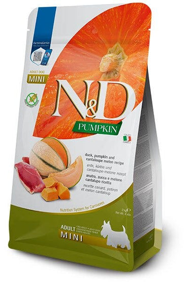 Farmina N&D Pumpkin Anatra Zucca E Melone Per Cani Adulti Taglia Mini 2kg