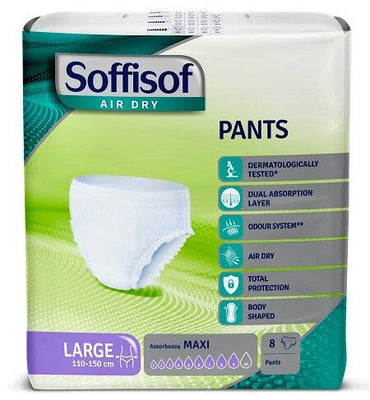 Soffisof Air Dry Pants Pannolone Maxi Taglia Large 8 Pezzi