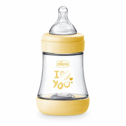 Chicco Biberon Neonato Perfect 5 Biberon Giallo Flusso Lento 150 ml 0Mesi+