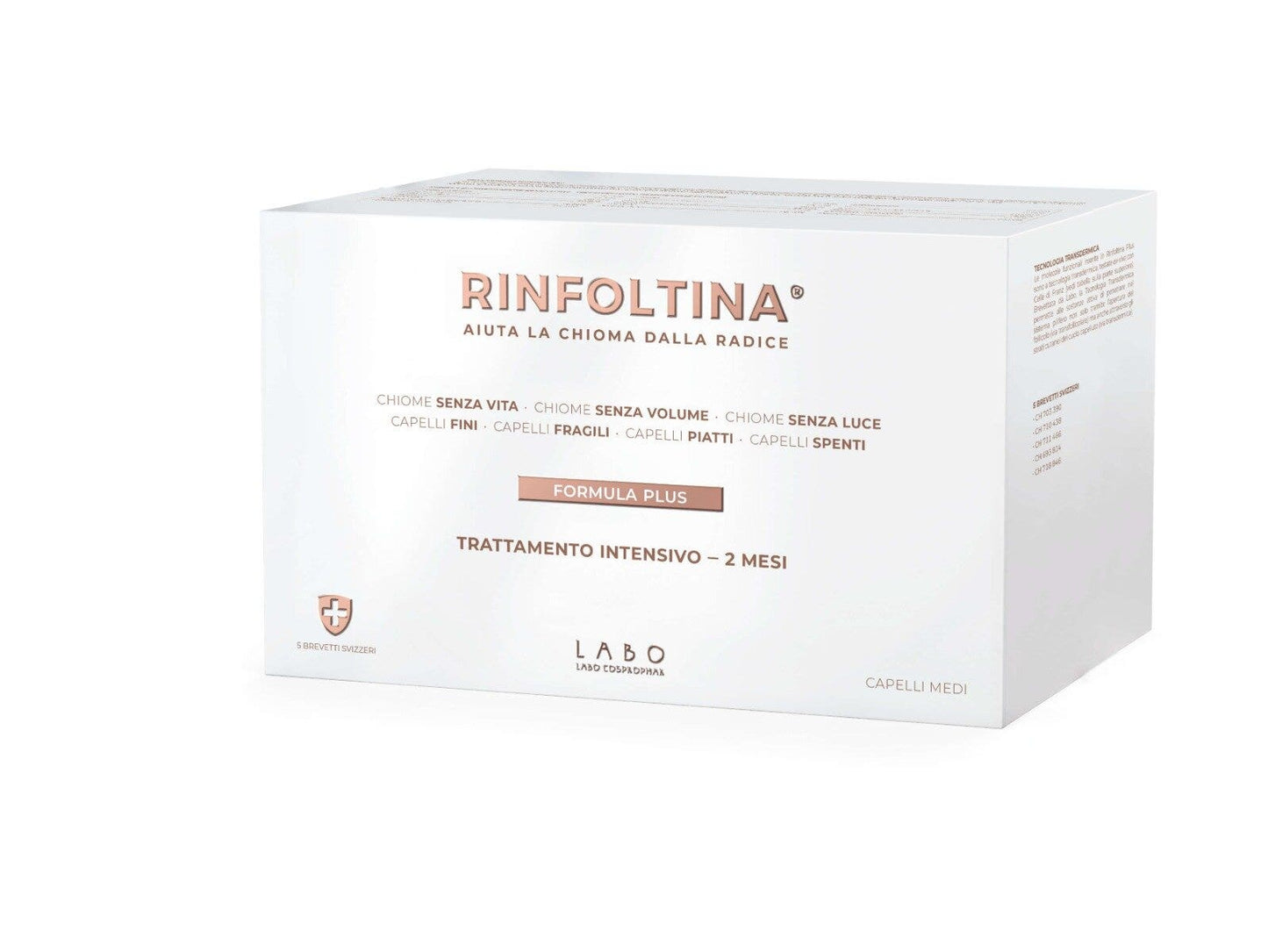 Labo Rinfoltina Plus Trattamento Intensivo Capelli Medi 40 Fiale