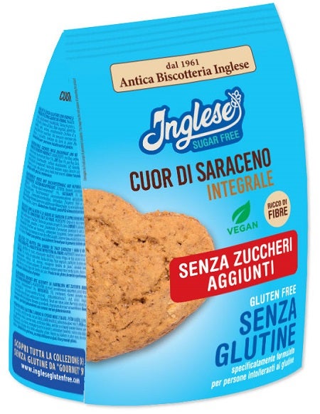 Inglese Biscotti Cuor di Saraceno Integrali Senza Zuccheri Aggiunti 200 g