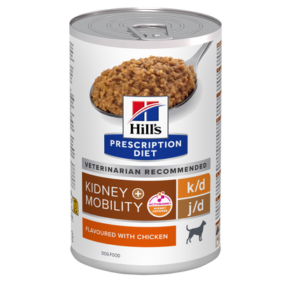 Hill's Prescription Diet Canine K/D Kidney Care+Mobility Cibo Umido Per Cani 370g