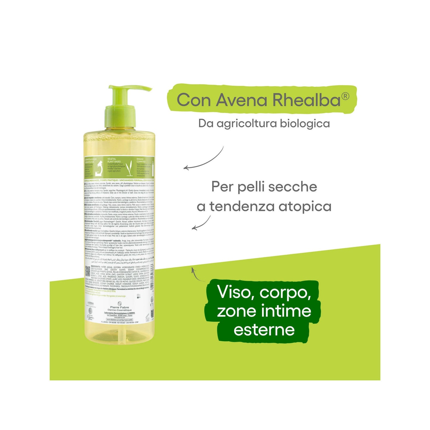 A-Derma Exomega Control Olio Lavante Emolliente Anti-grattage 750ml
