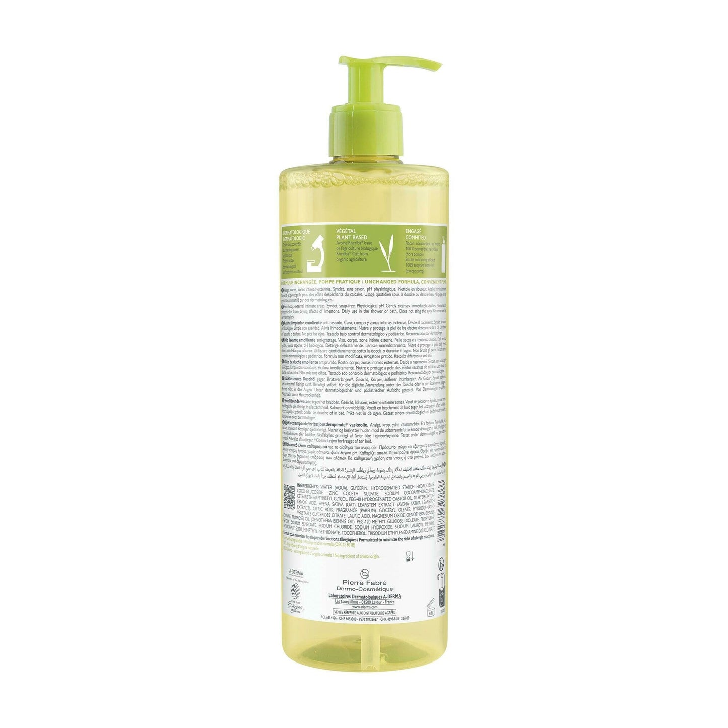 A-Derma Exomega Control Olio Lavante Emolliente Anti-grattage 750ml