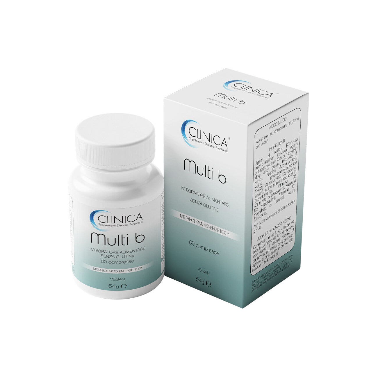 Clinica Multi b - vitamina b - 60 compresse = 2 mesi di trattamento