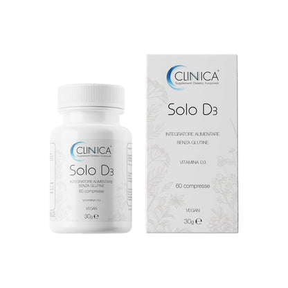 Clinica Solo D3 - vitamina D3 - 60 compresse = 2 mesi di trattamento