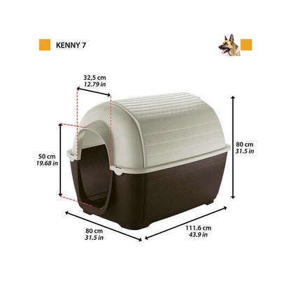Ferplast Kenny Cuccia In Resina Termplastica Per Cani 80x111,6xh80cm