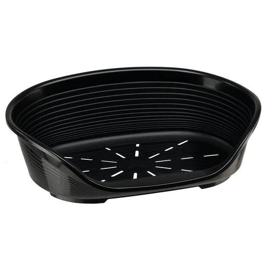Ferplast Siesta Deluxe Cuccia Cani/Gatti in Plastica Nera Misura 10