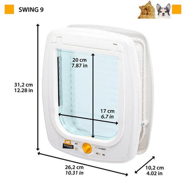 Ferplast Swing 9 Portina Per Grandi Gatti E Piccoli Cani Colore Marrone