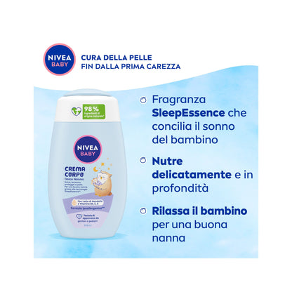 Nivea Baby Crema Corpo Dolce Nanna Bambini Per Una Pelle Nutrita E Protetta 200ml