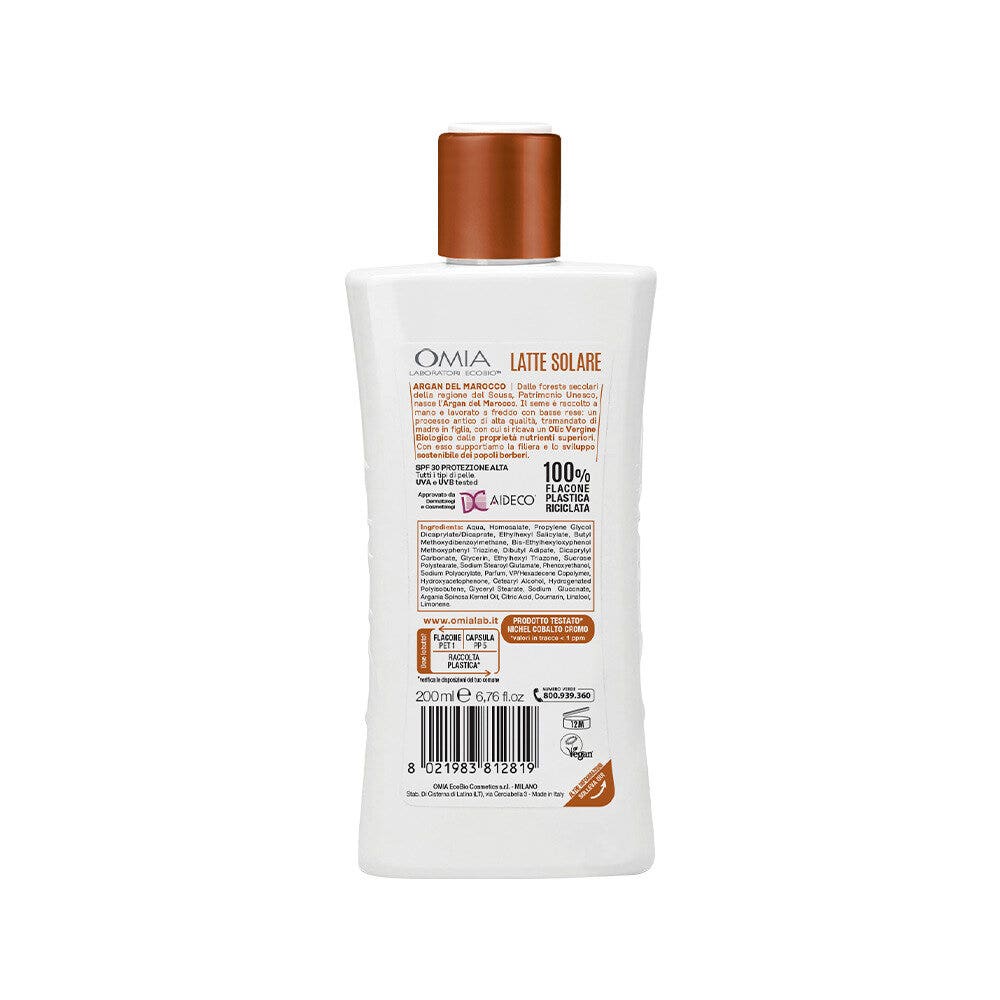 Omia Ecobio Argan Del Marocco Latte Solare SPF30 200ml