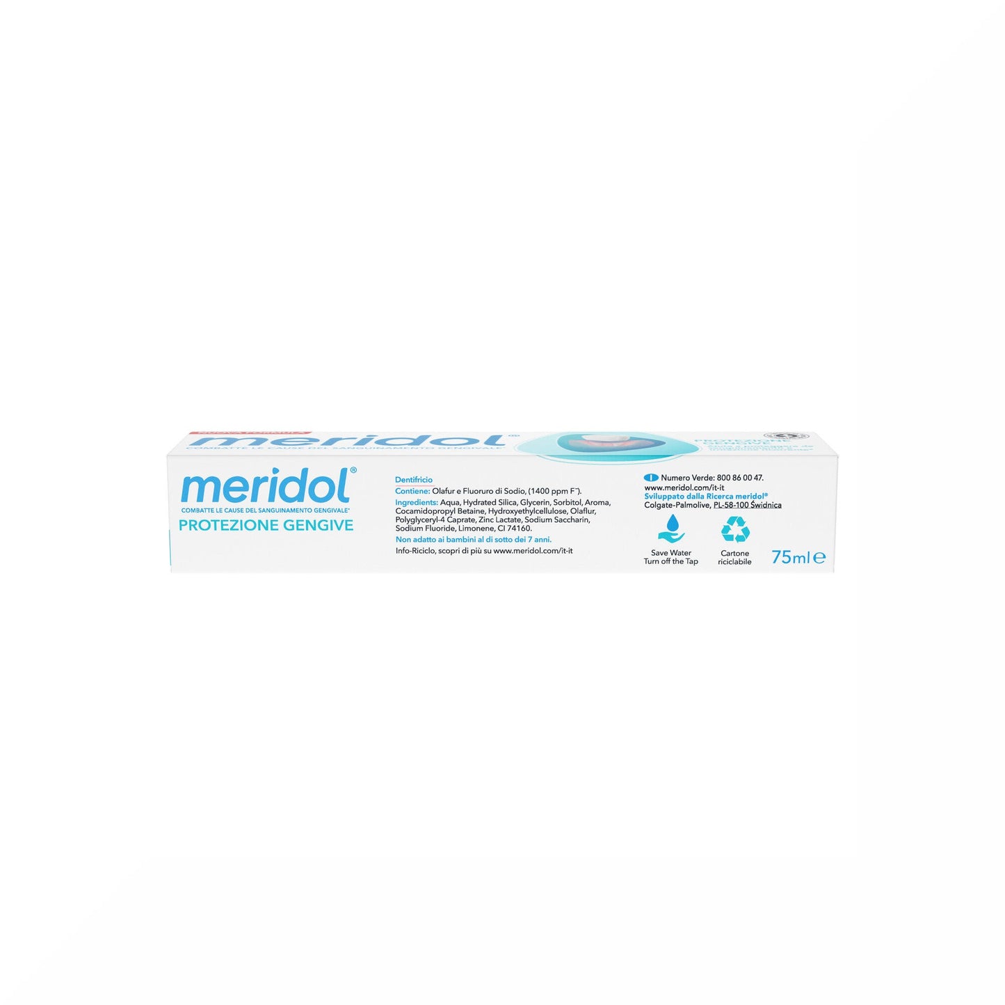 Meridol Dentifricio Protezione Gengive con Effetto Antibatterico 75ml