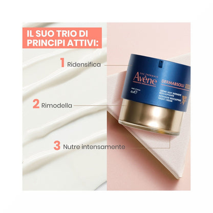 Eau Thermale Avene Dermabsolu Crema Notte Intensiva Rimodellante Anti-Età 40ml