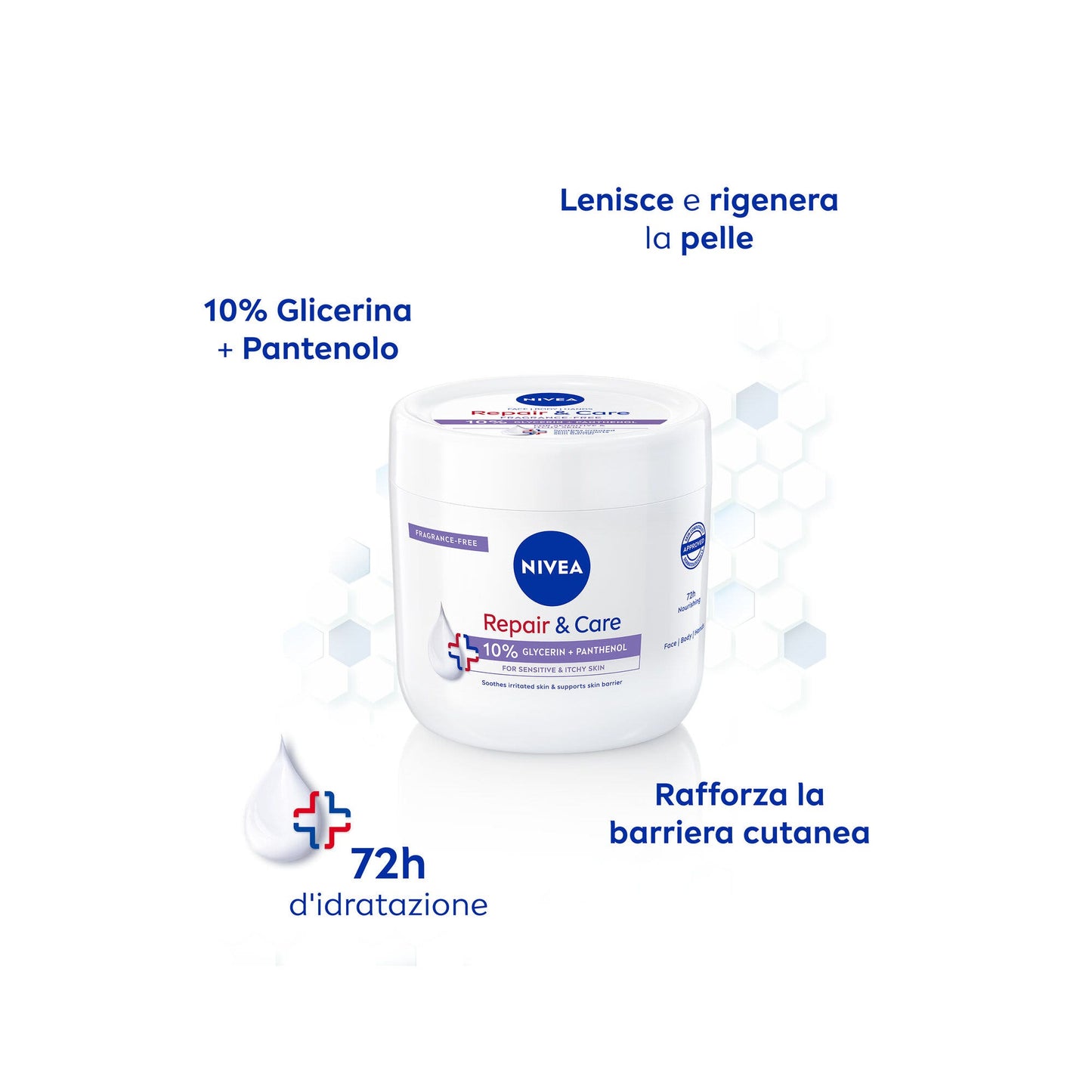 Nivea Repair Care Crema Corpo Per Pelli Irritate 400ml