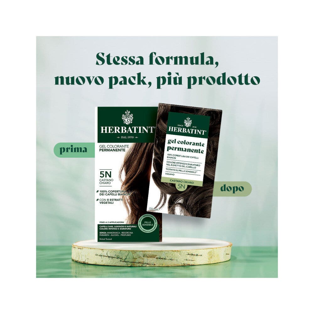 Herbatint Gel Colorante Permanente 5N Castano Chiaro 170ml
