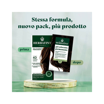 Herbatint Tintura Per Capelli Gel Permanente 4D Castano Dorato 170ml