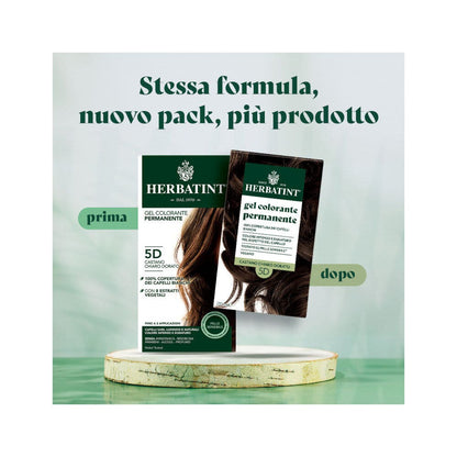 Herbatint Gel Colorante Permanente 5D Castano Chiaro Dorato 170ml