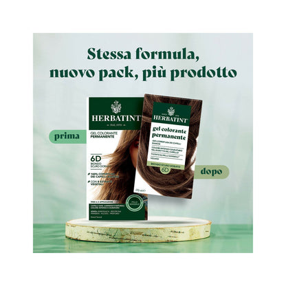 Herbatint Tintura Per Capelli Gel Permanente 6D Biondo Scuro Dorato 170ml