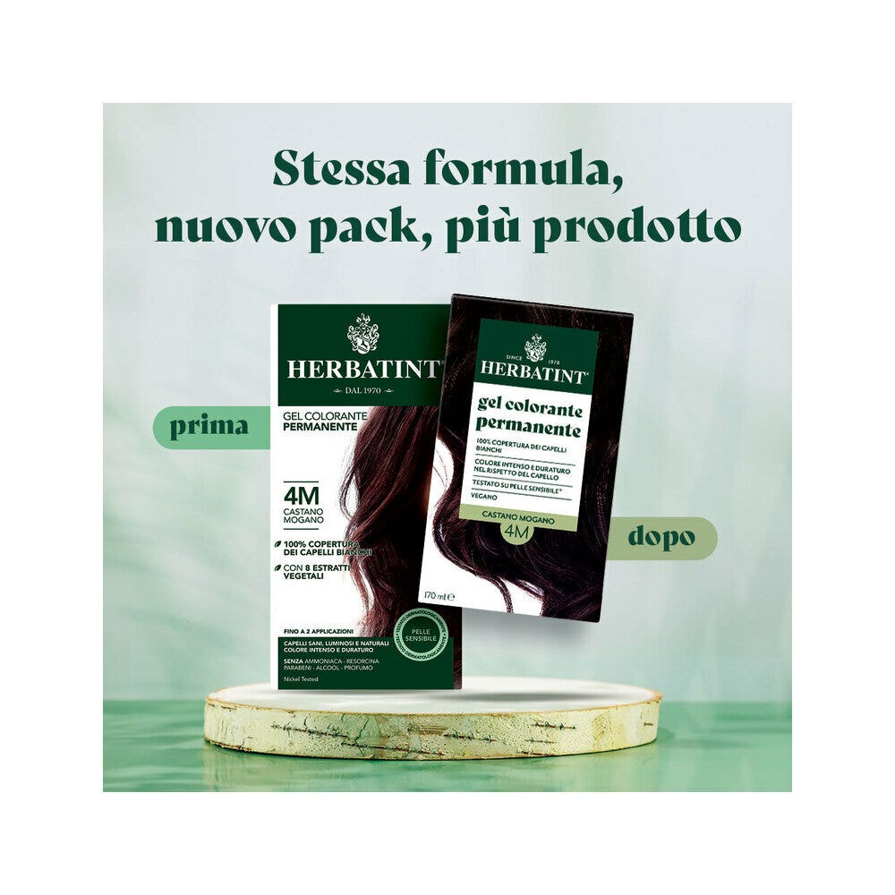Herbatint Gel Colorante Permanente 4M Castano Mogano 170ml