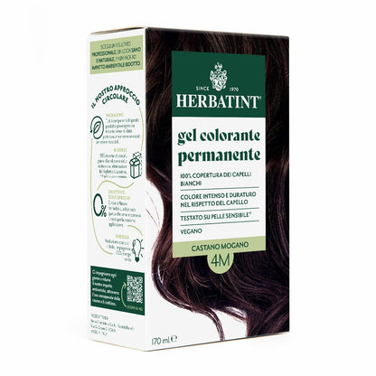 Herbatint Gel Colorante Permanente 4M Castano Mogano 170ml