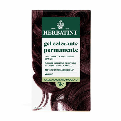 Herbatint Gel Colorante Permanente 5M Castano Chiaro Mogano 170ml
