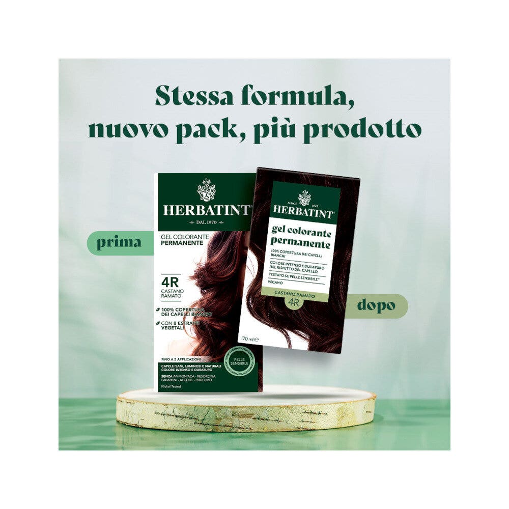 Herbatint Gel Colorante Permanente 4R Castano Ramato 170ml