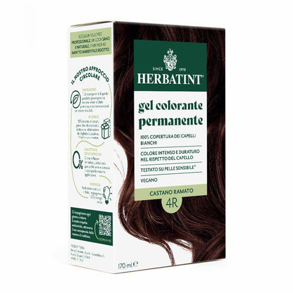 Herbatint Gel Colorante Permanente 4R Castano Ramato 170ml
